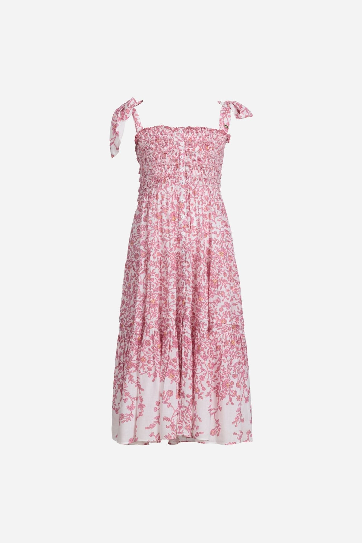 Long Dress Triny for girls - Pink Lazuli - 1