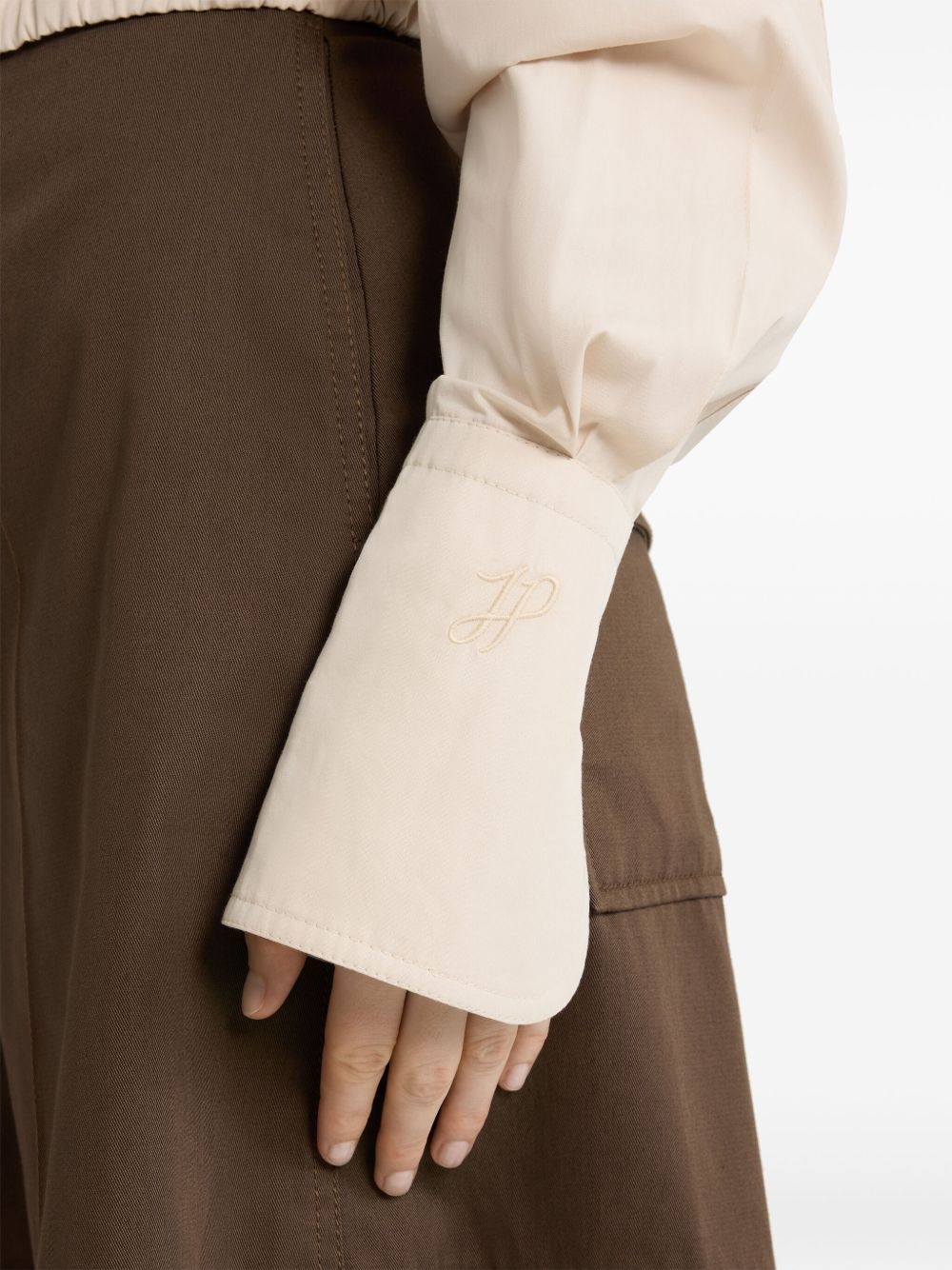cropped safari poplin shirt - 5