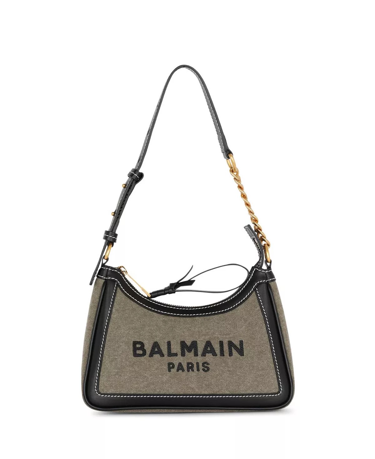 Women's B-Army Canvas Bag with Leather inserts - 1