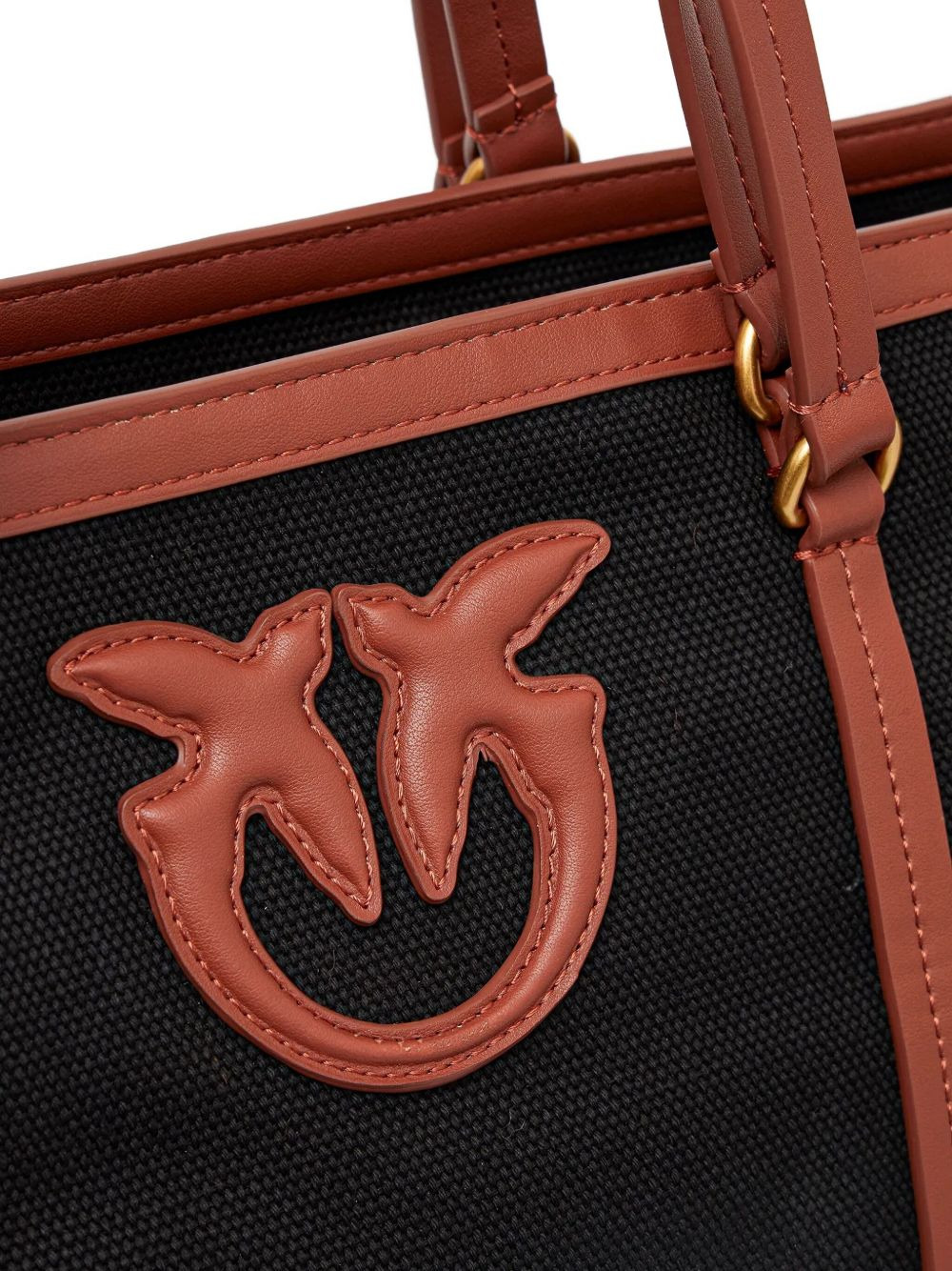 medium logo-patch leather-trimmed tote bag - 4
