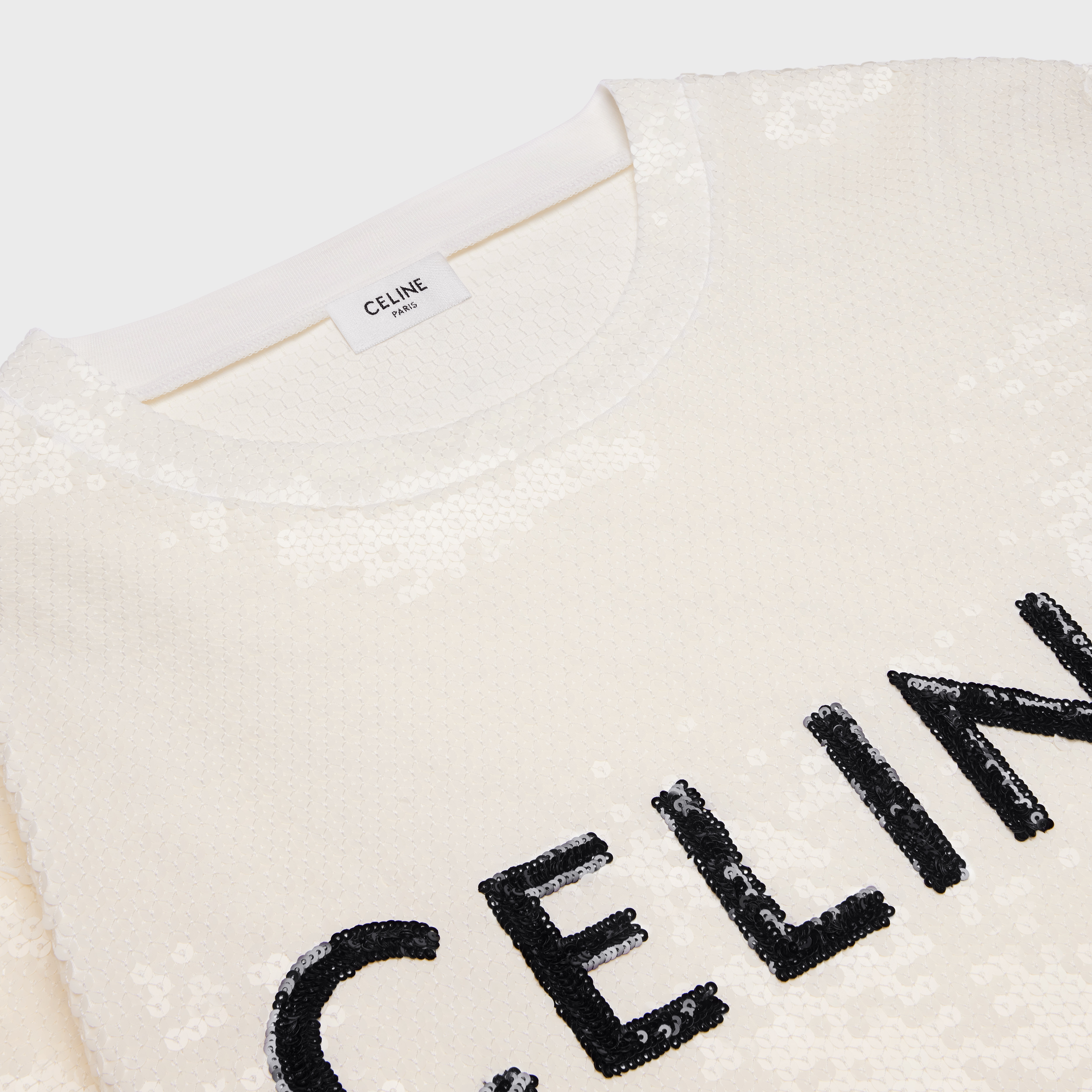 EMBROIDERED CELINE T-SHIRT IN COTTON JERSEY - 3