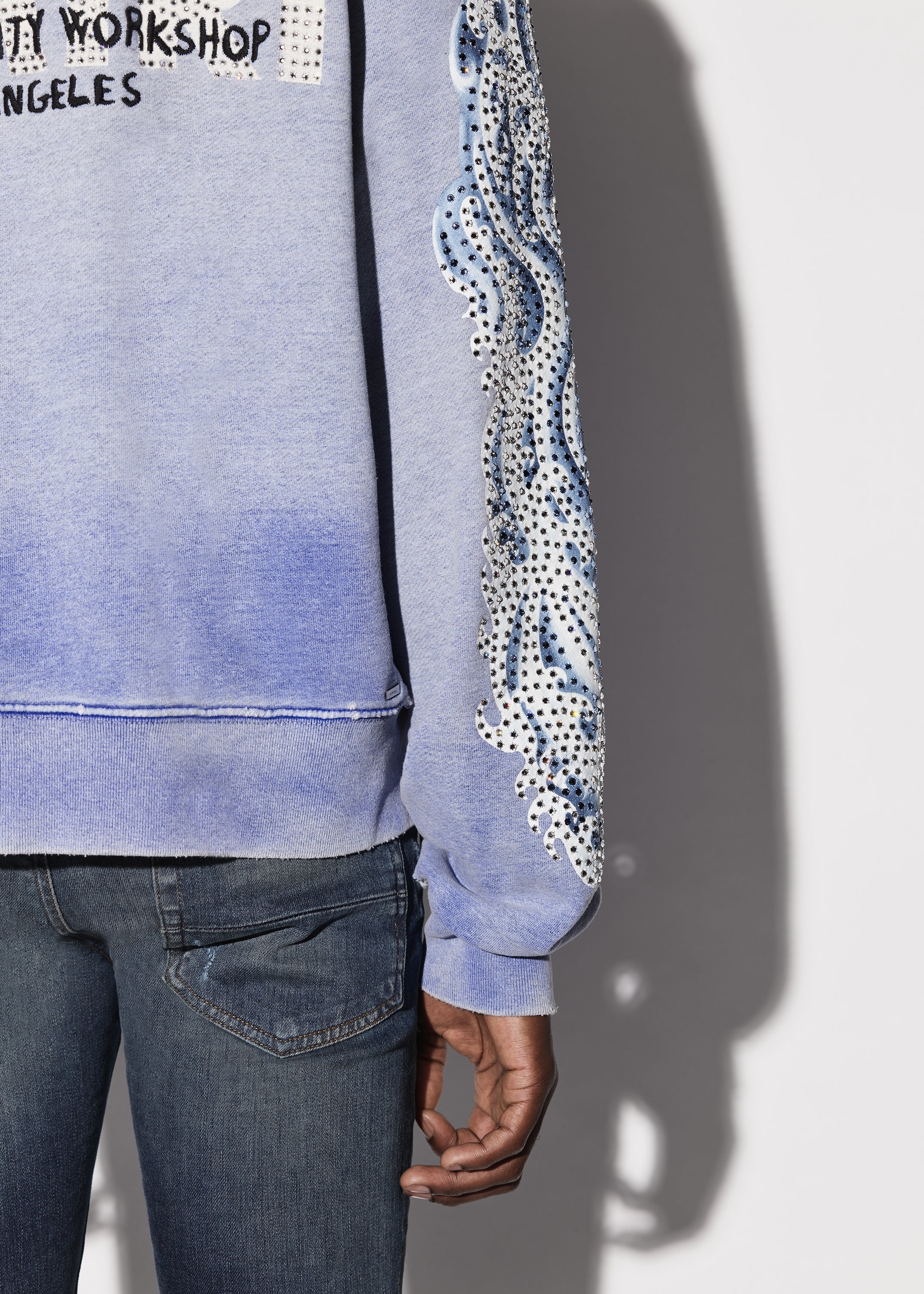 T.G.C.W. CRYSTAL KOI WAVE CREWNECK - 9