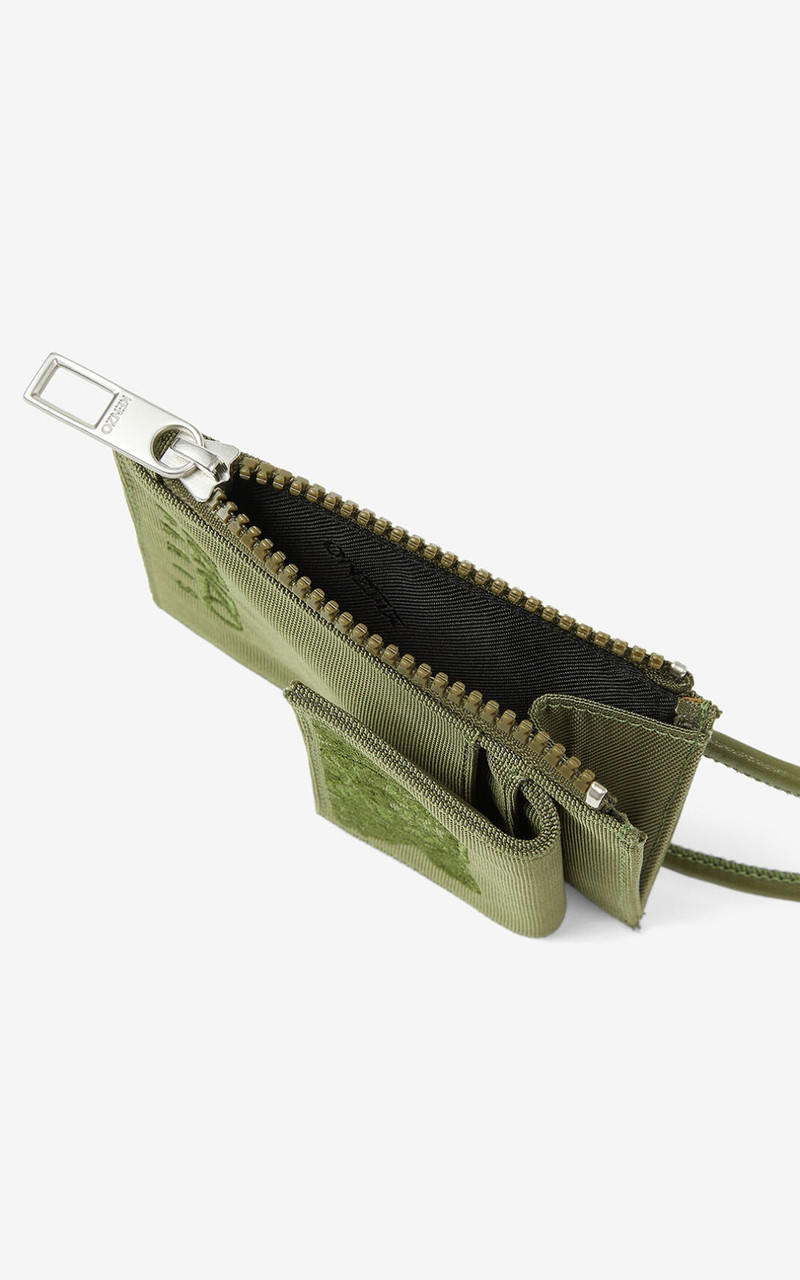 Canvas Kampus Tiger card holder with long strap 3