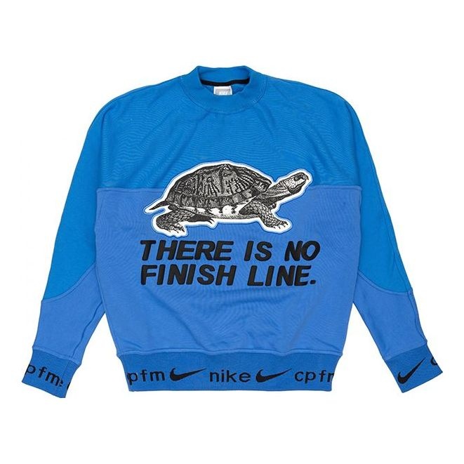 Nike x Cactus Plant Flea Market Fleece Crewneck 'Blue' CI5370-435 - 1