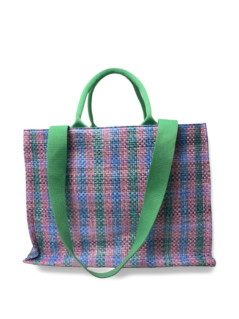 Marni woven shopping tote bag outlook