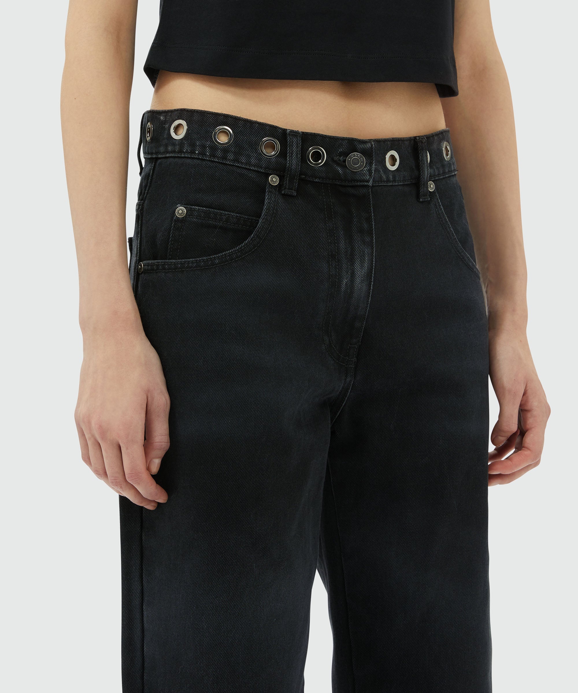 Denim pants with studs - 5