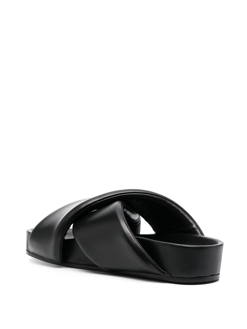 crossover-strap leather sandals - 3