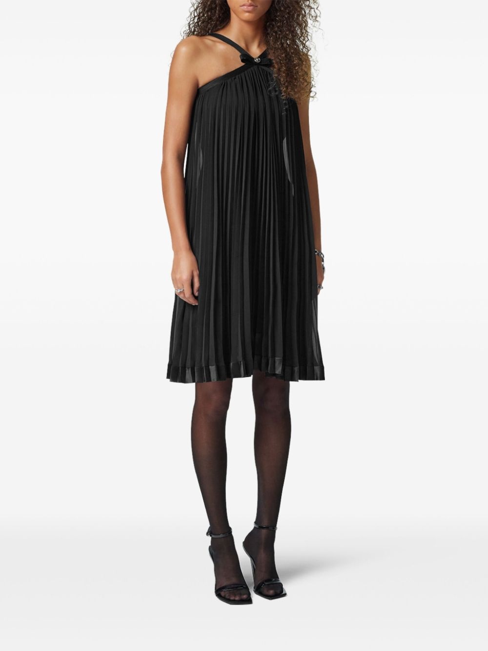 bow-detailing midi dress - 3
