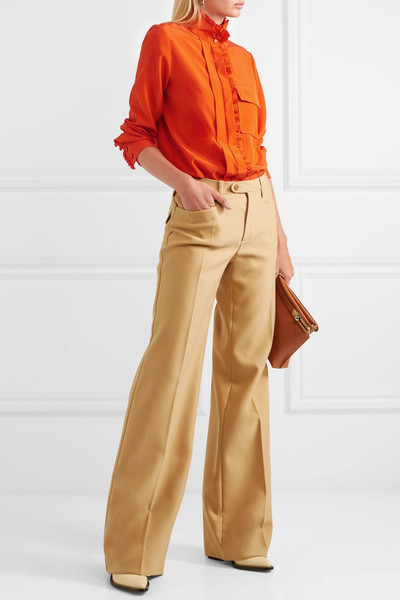 Chloé Ruffled silk crepe de chine shirt outlook