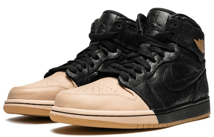 (WMNS) Air Jordan 1 Retro High Premium 'Dipped Toe Black' AH7389-007 - 2