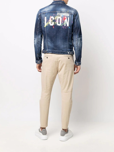 DSQUARED2 Icon stonewashed denim jacket outlook