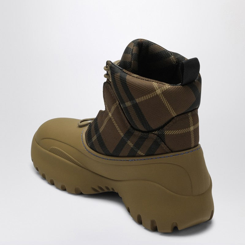 Burberry Scoot Trek Ankle Boot With Check Pattern Men - 2