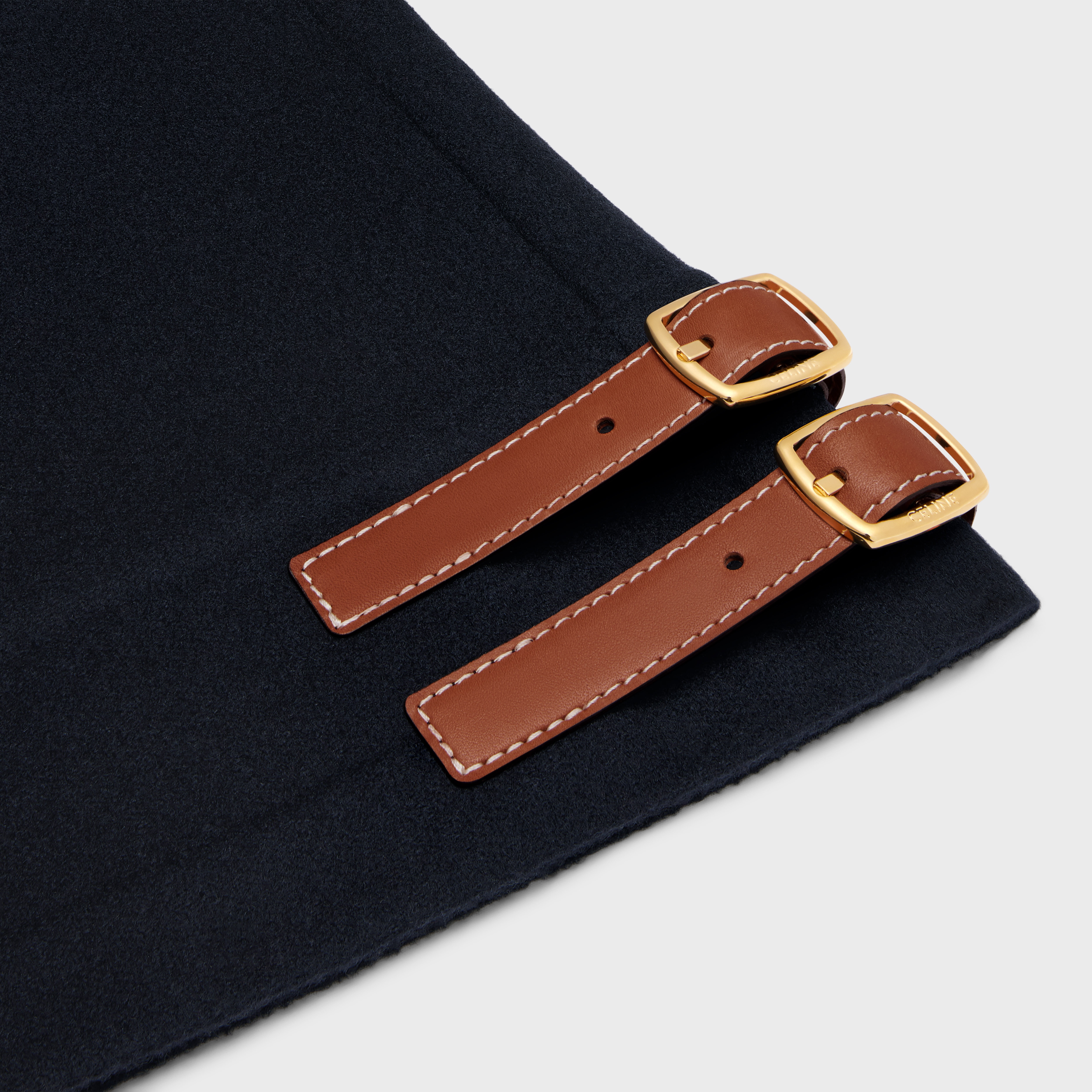 jacket with hood in double face cashmere - 4