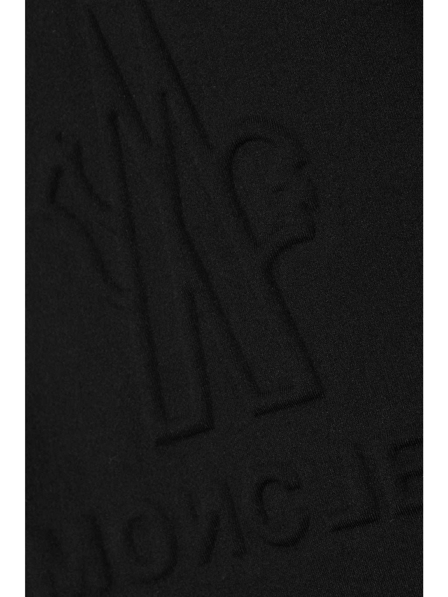 Embossed jersey hoodie Black - 5