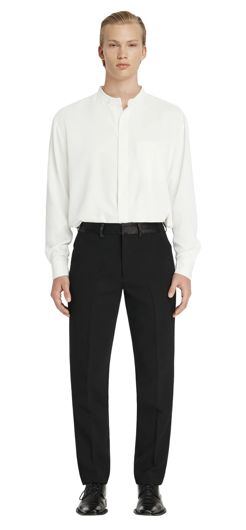 entire studios MAO DART SHIRT OFF-WHITE outlook