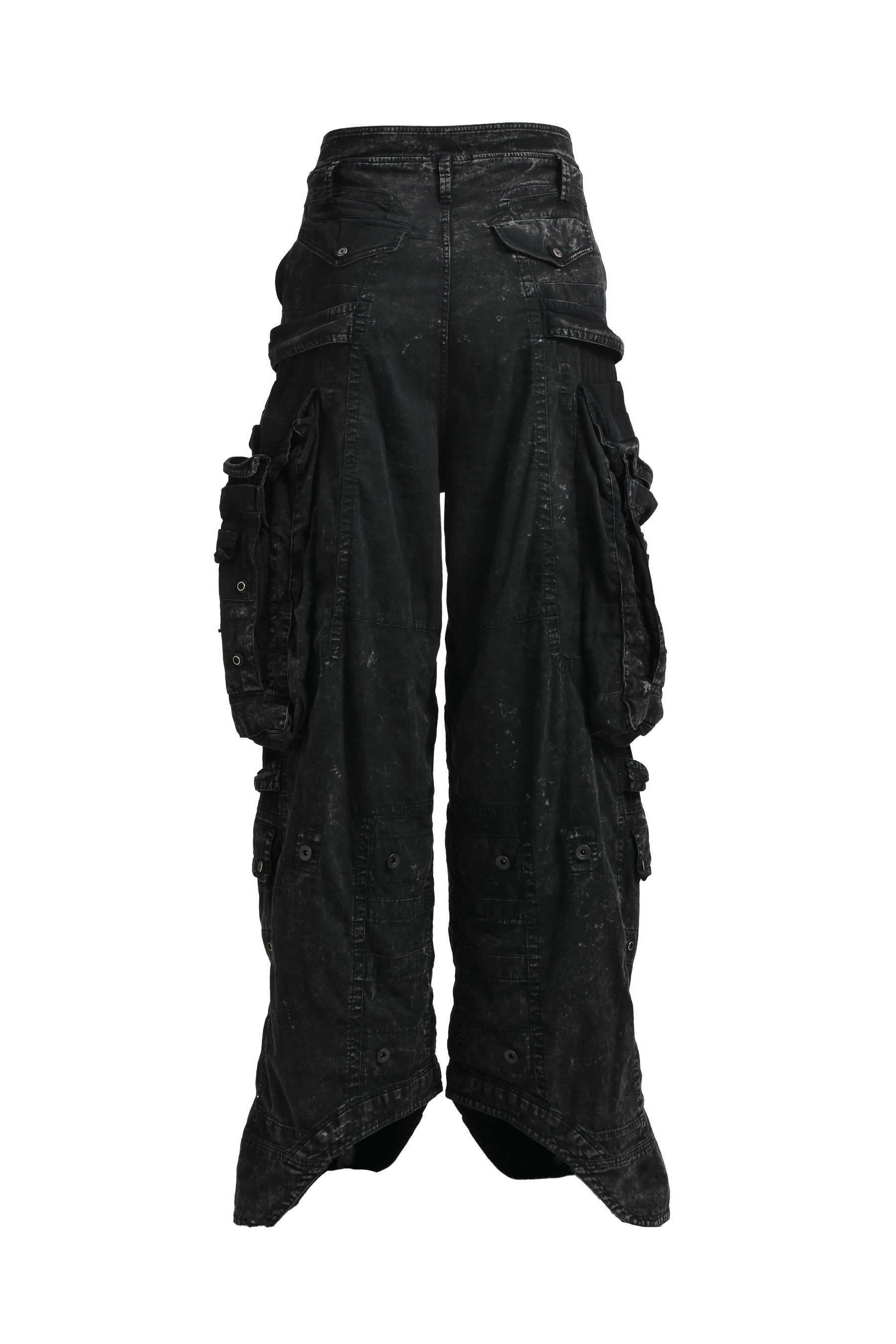 COTTON NYLON TWILL GASMASK CARGO / ASH BLK - 6