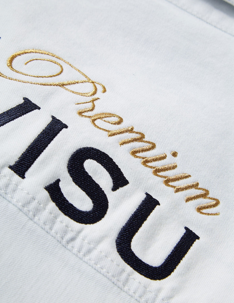 Sake Bottle Embroidered Tie-dye Denim Shirt Jacket 15