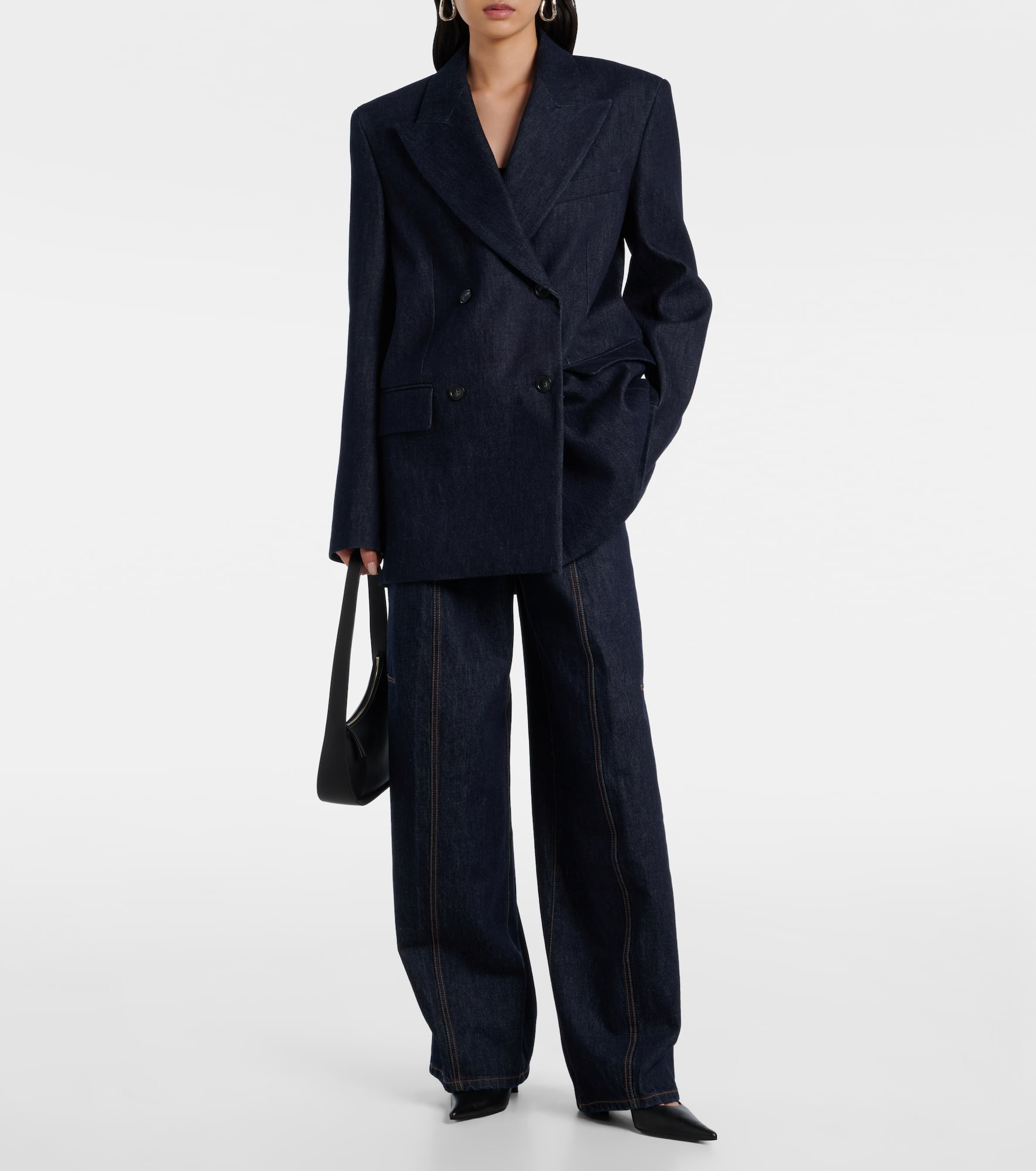 Ancella double-breasted denim blazer - 2