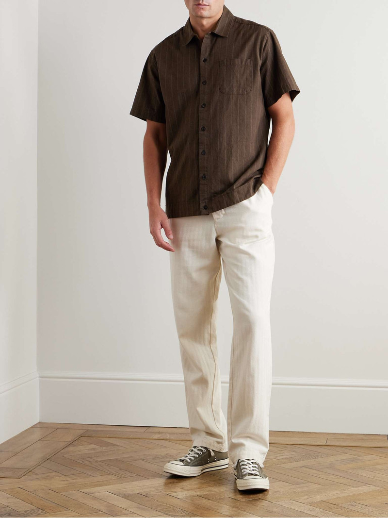Oliver Spencer Riviera Striped Woven Shirt outlook
