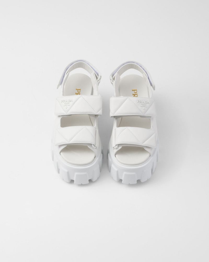 Monolith nappa leather sandals 3