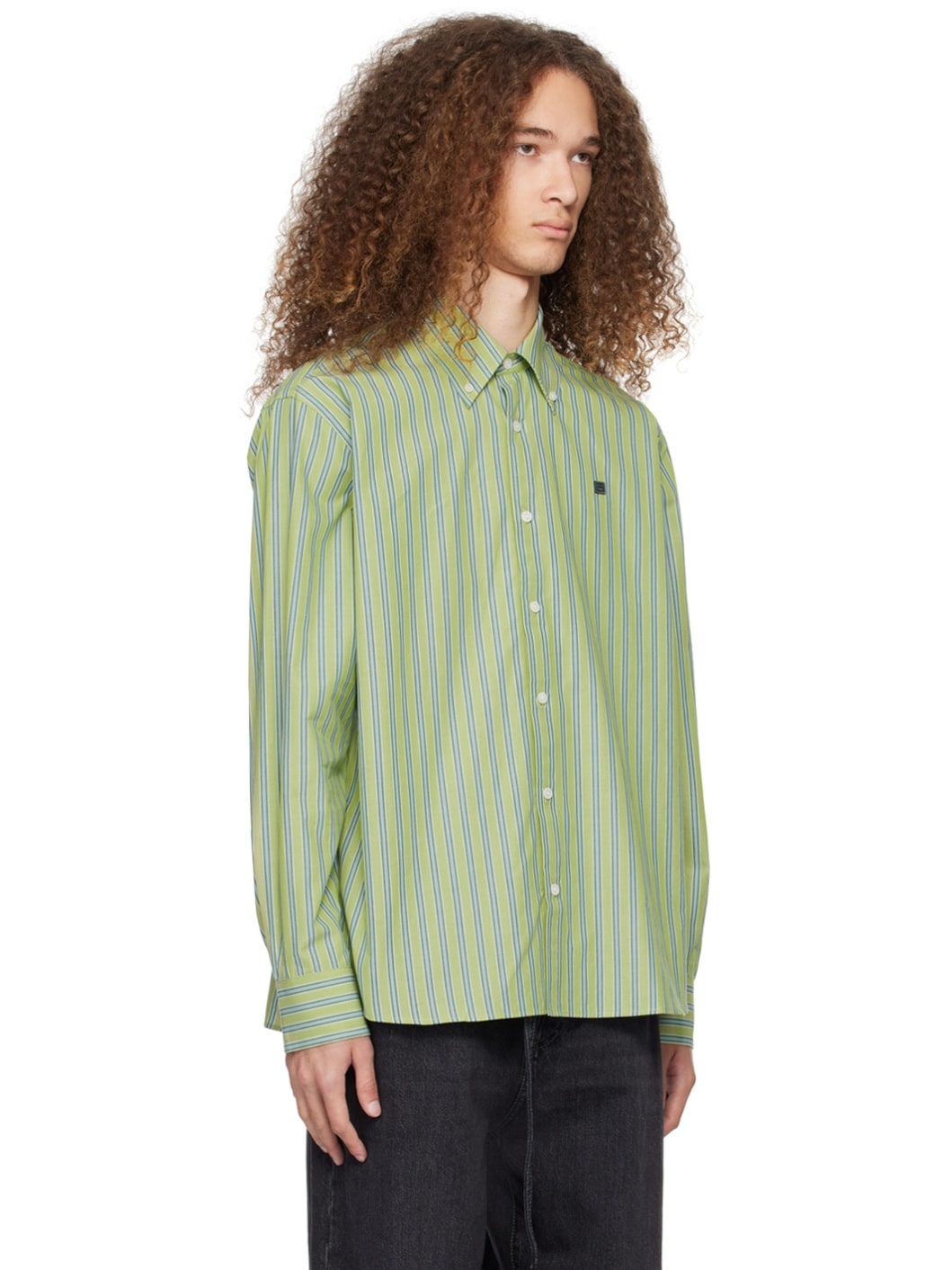 Green Button-Up Shirt - 2