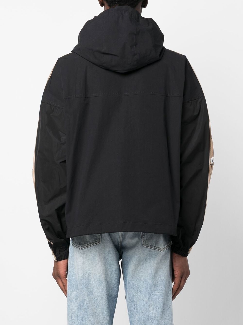 contrast-panel lightweight jacket - 4