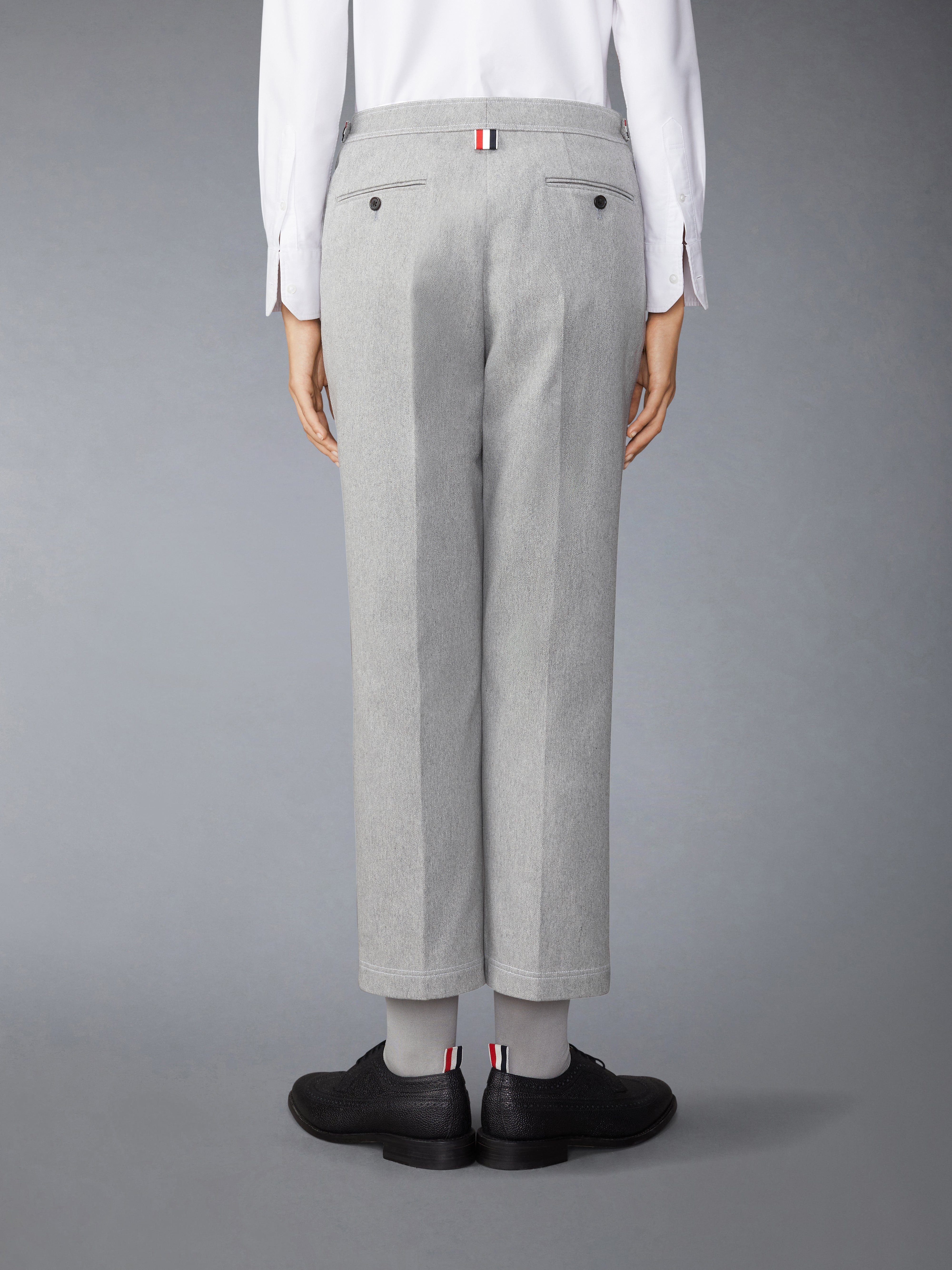 SELVADGE DENIM CHINO SIDE TAB TROUSERS - 3