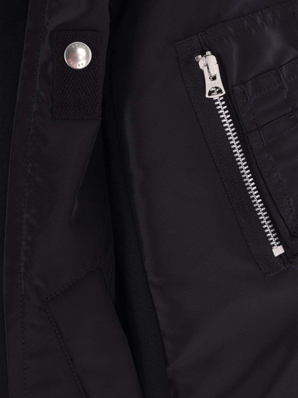 panelled zip-up hoodie - 3
