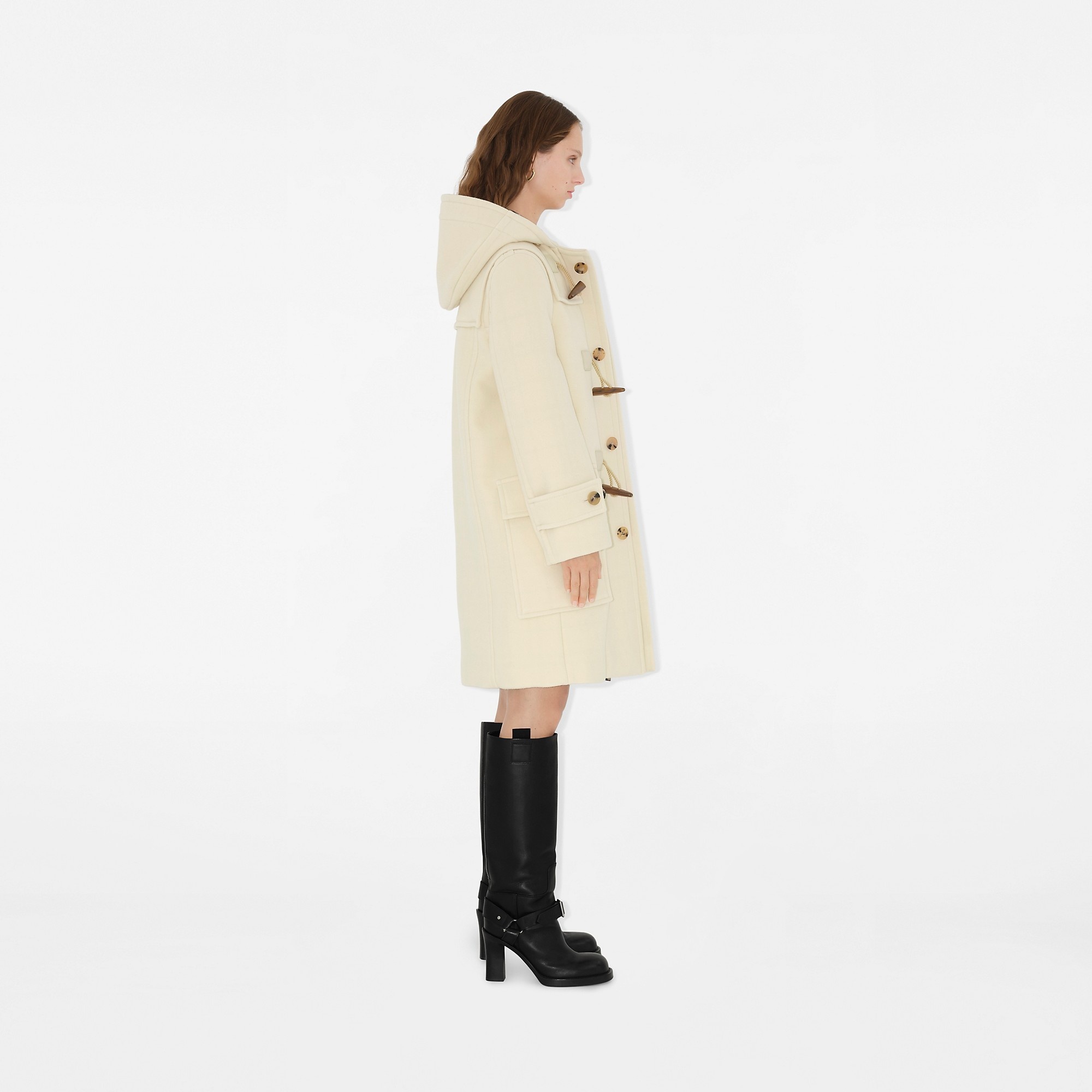 Wool Cashmere Duffle Coat - 3