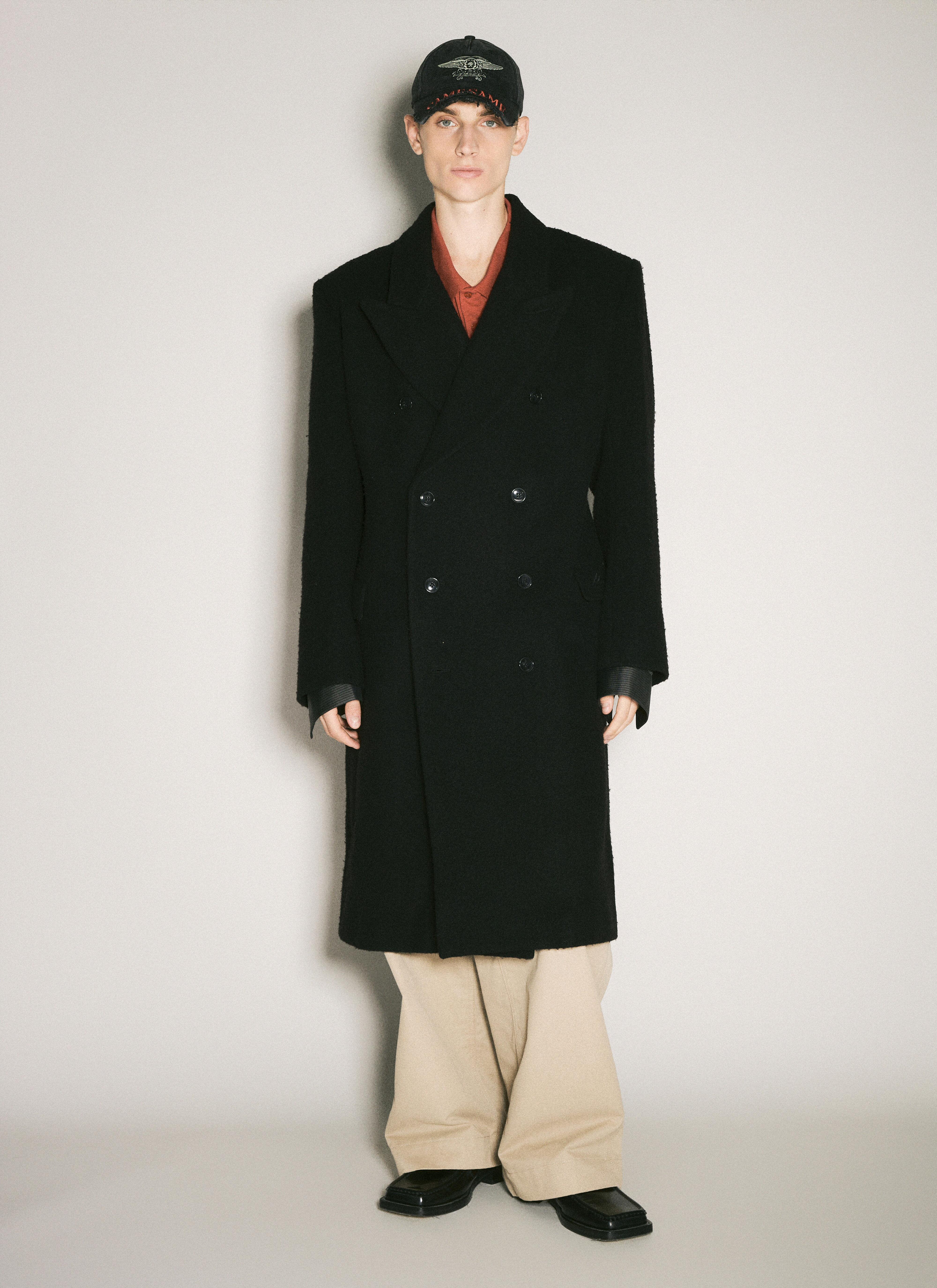 Double-Breasted Shirt Overcoat - 2