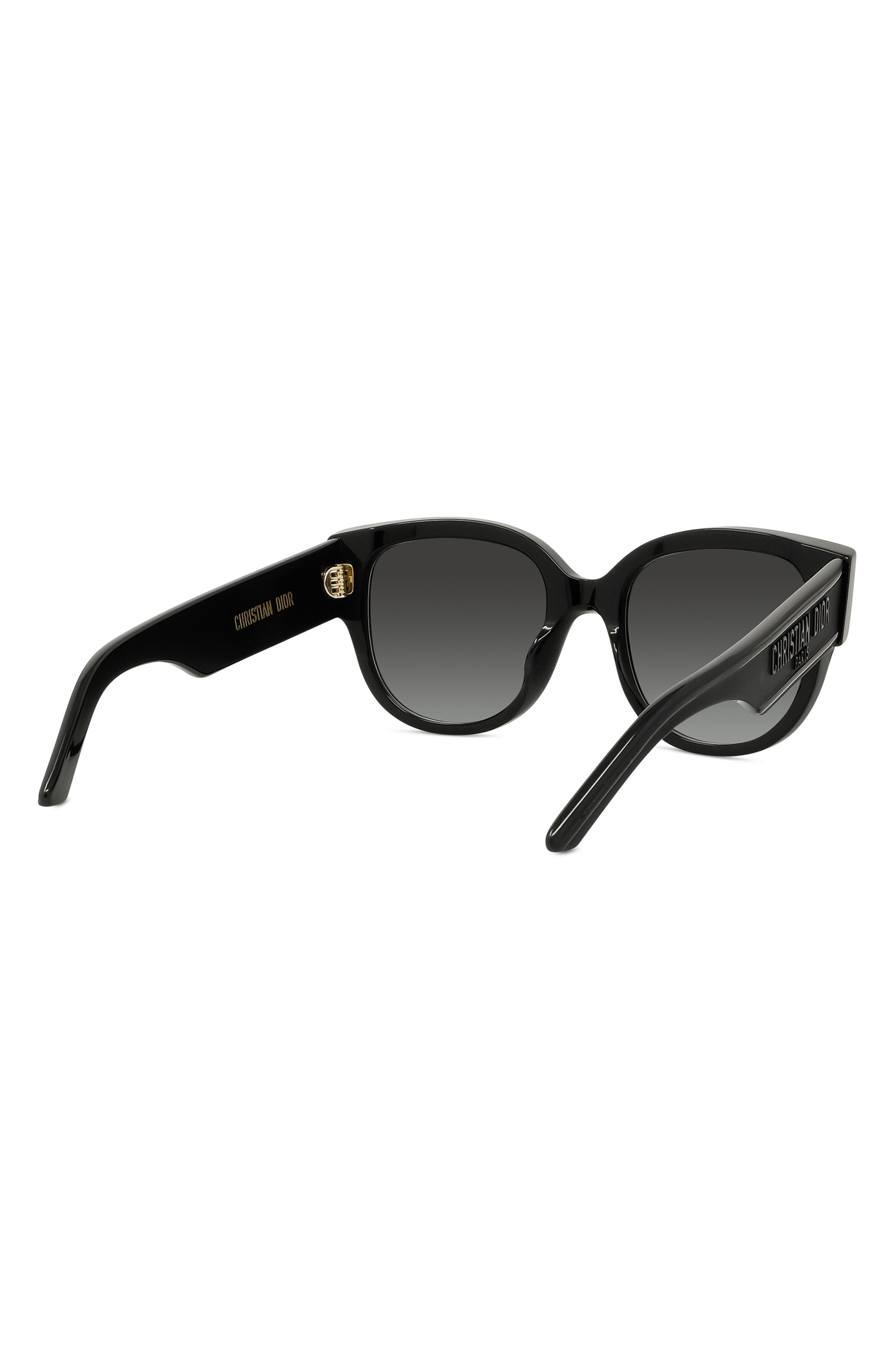 Wildior BU 54mm Cat Eye Sunglasses in Black/Grey at Nordstrom - 3