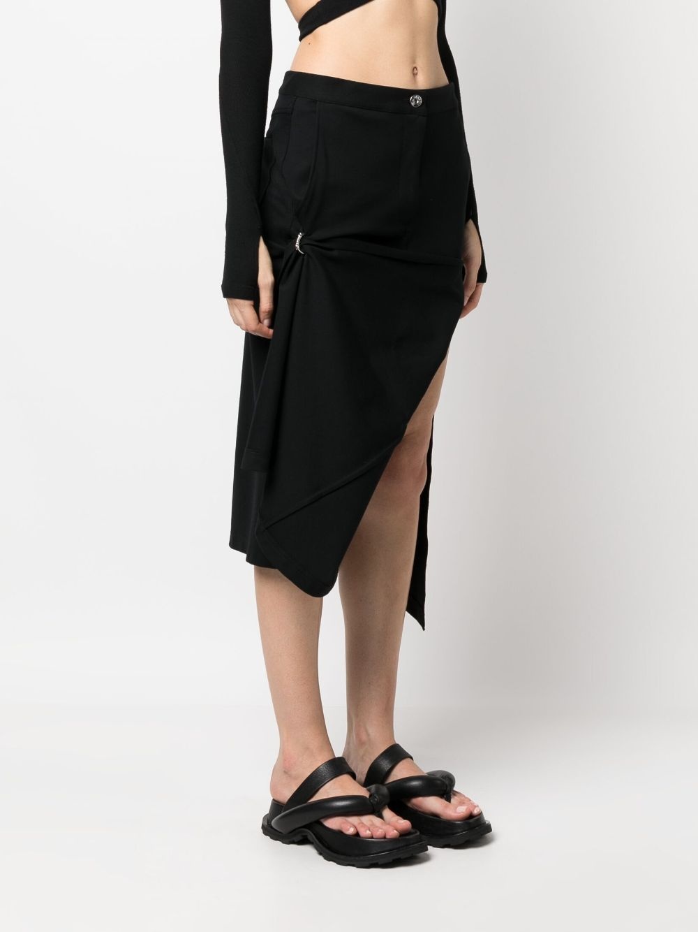 ASYMMETRIC DRAPED SKIRT - 3