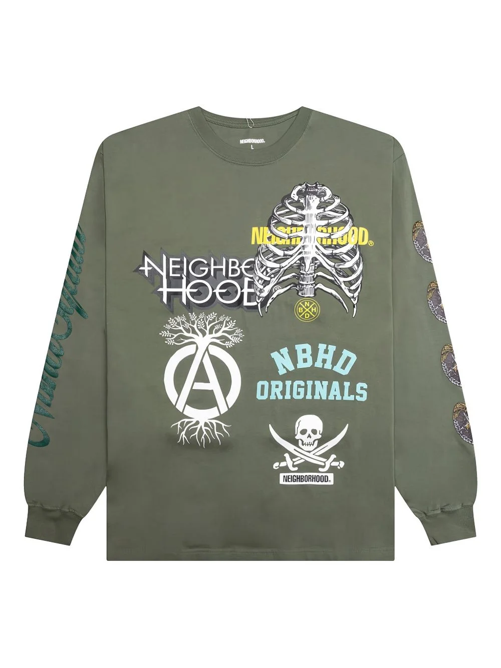 graphic-print long-sleeve T-shirt - 1