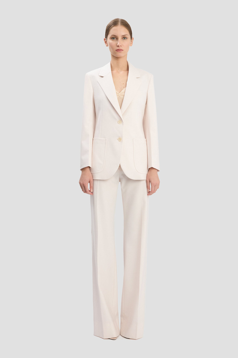 Victoria Beckham Katherine Jacket In Bone outlook