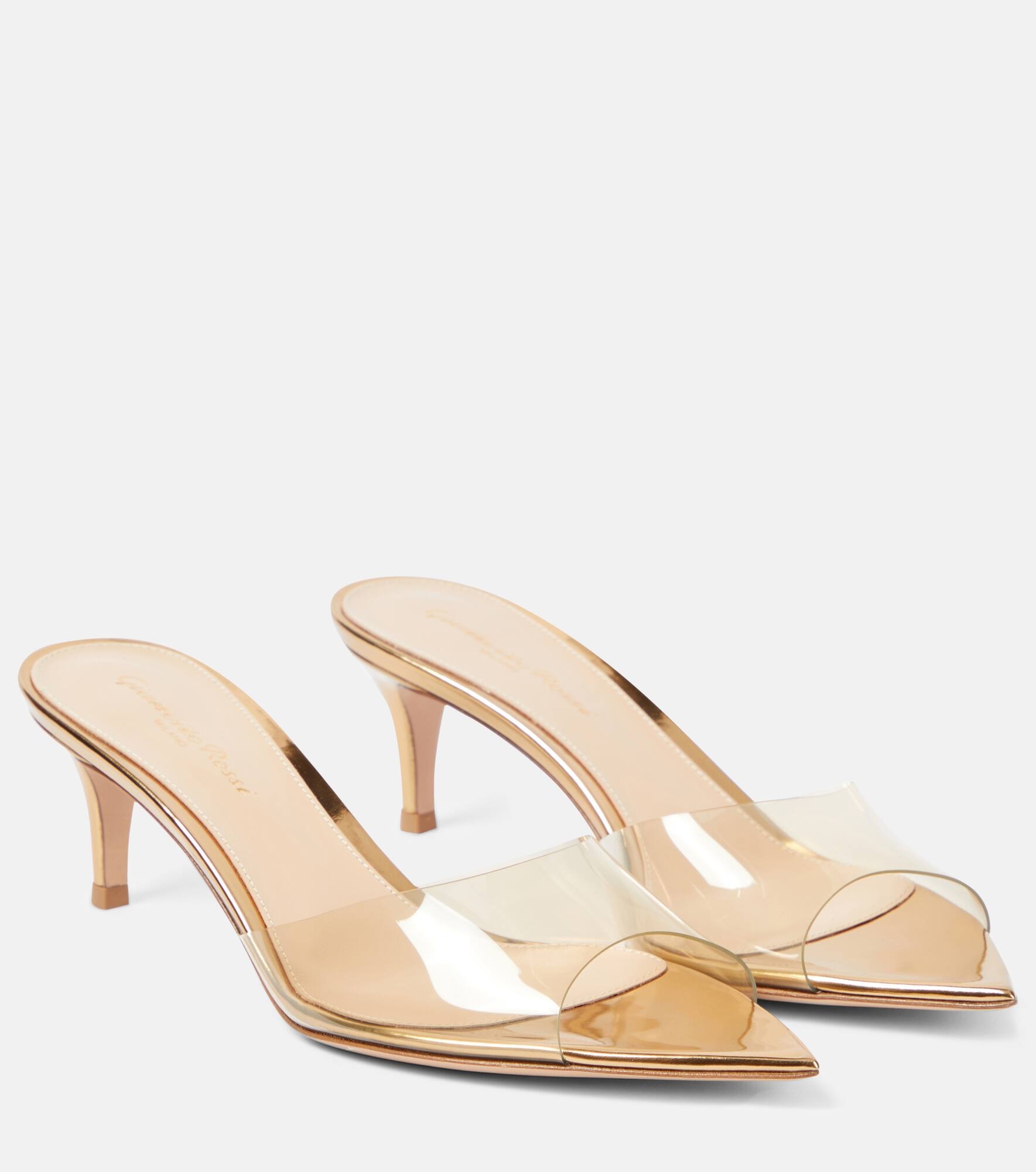 Elle 55 PVC and patent leather mules - 1