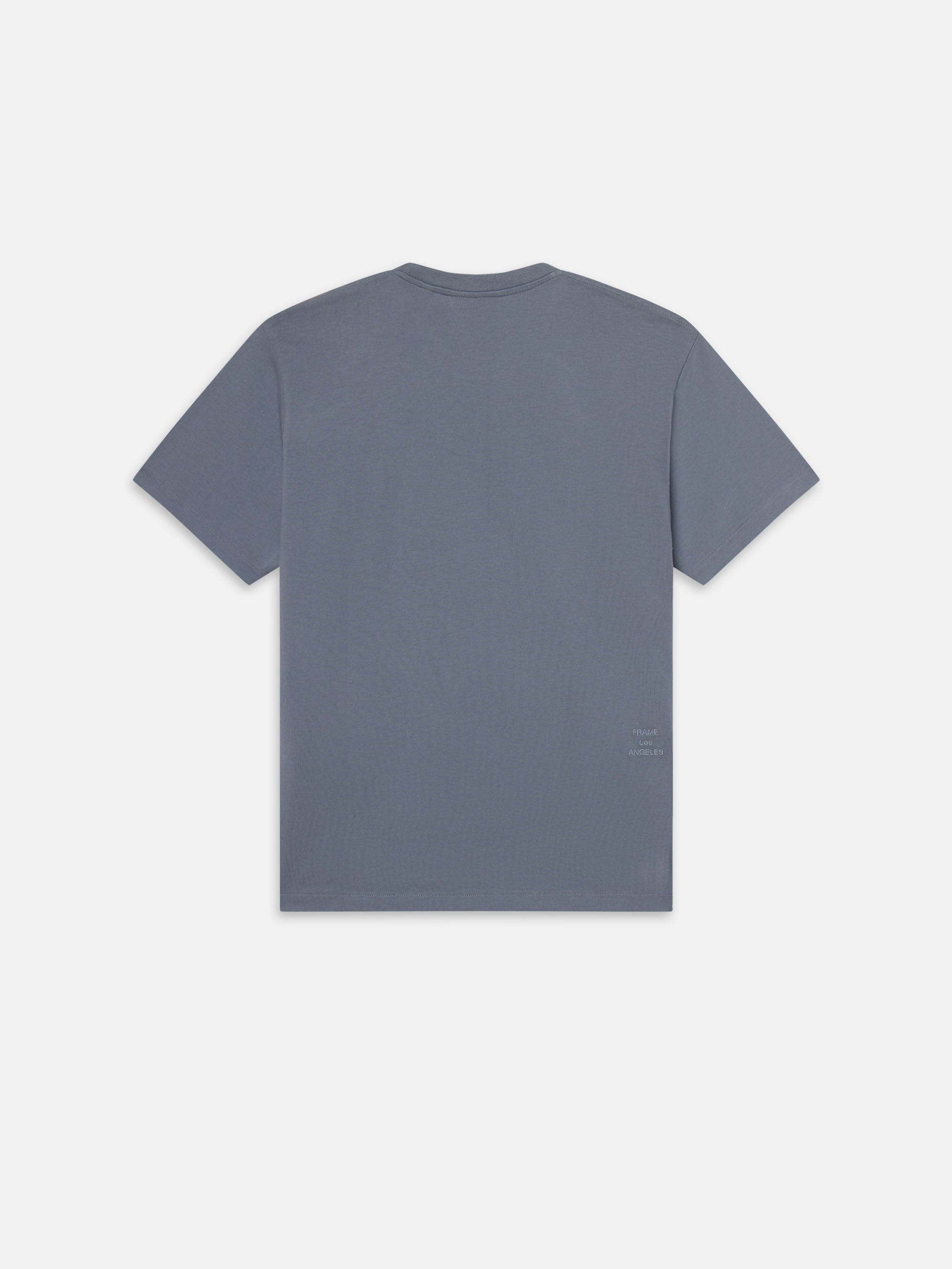 FRAME Logo Tee in Smoky Blue - 3