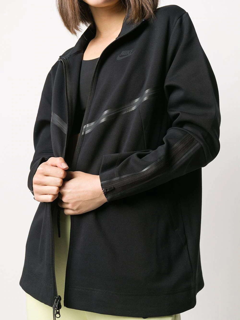 zip-up oversized jacket - 5