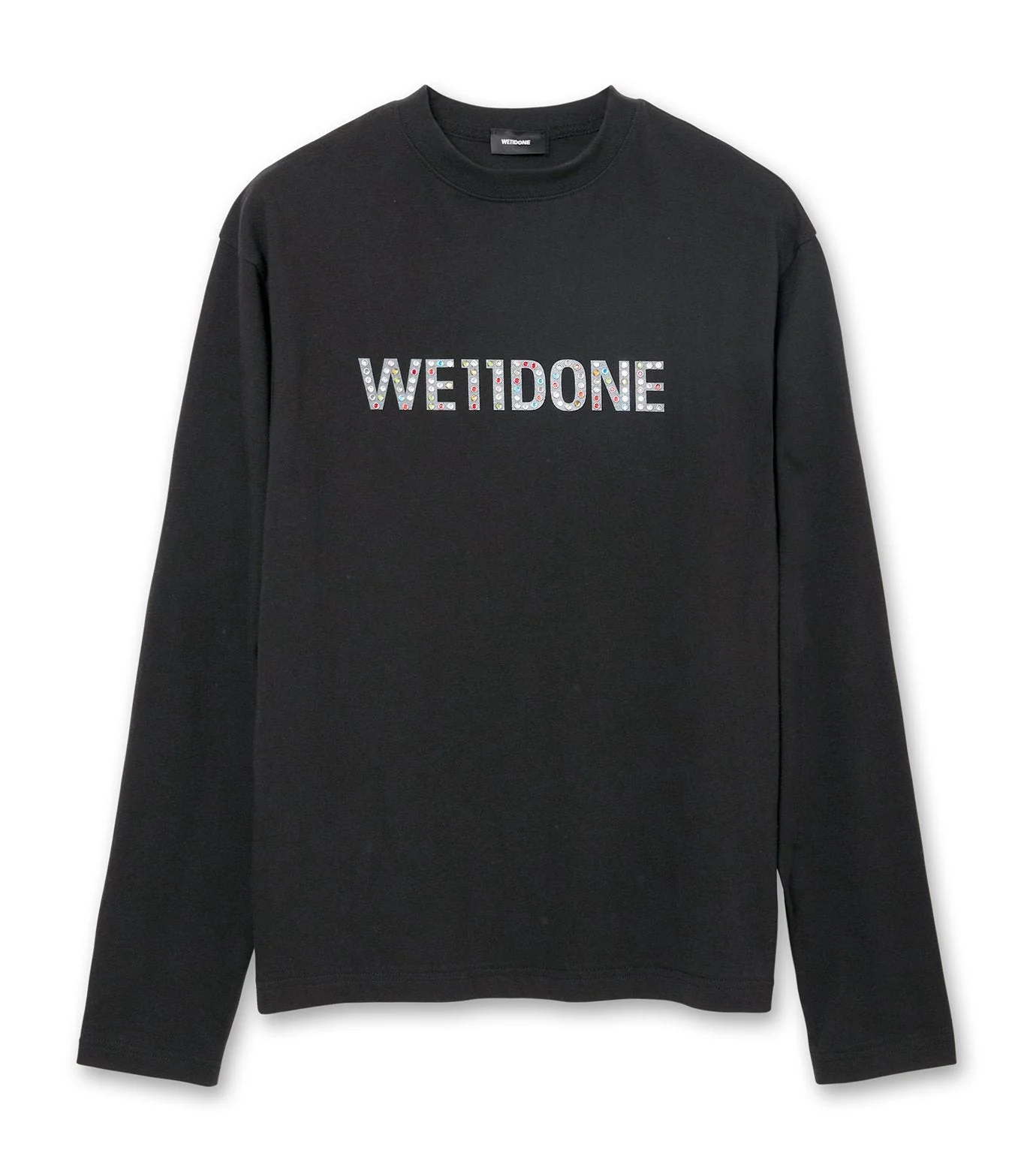 COLORFUL RHINESTONE LONG-SLEEVED T-S - 1