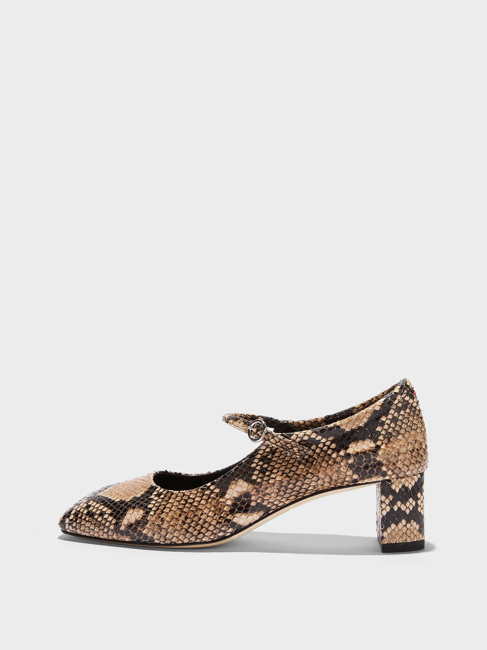 Lina Snake Print Mary-Janes - 1