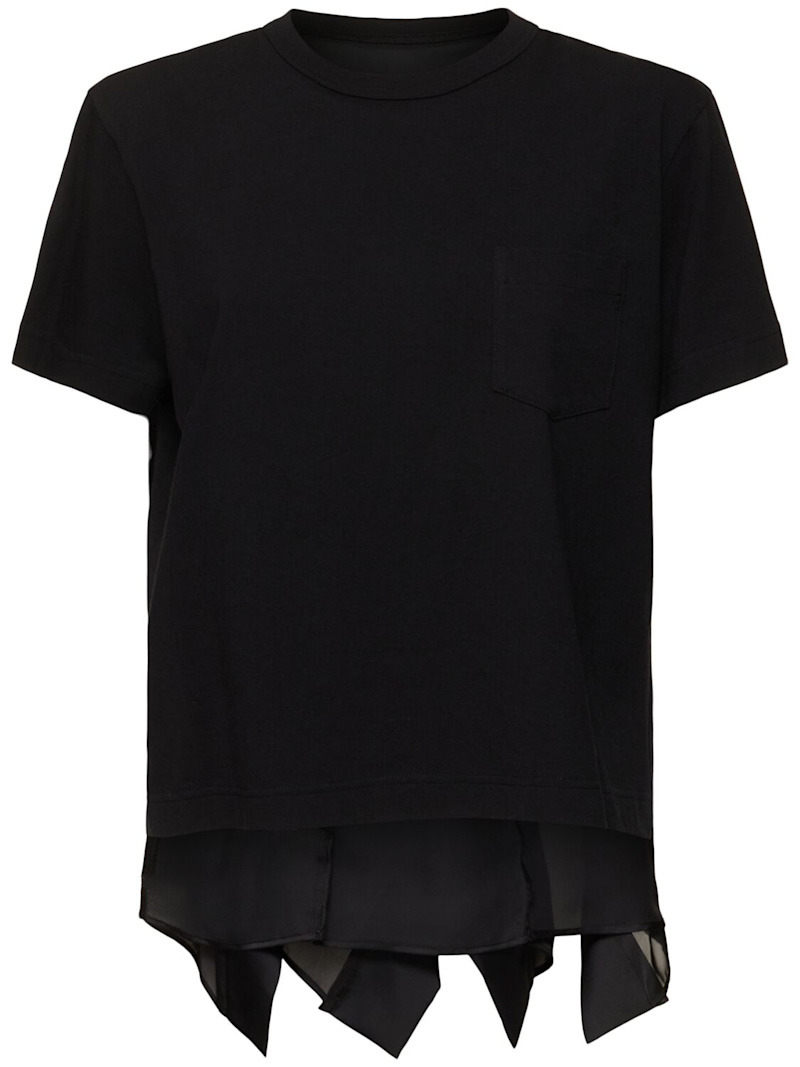 sacai Cotton jersey t-shirt | REVERSIBLE