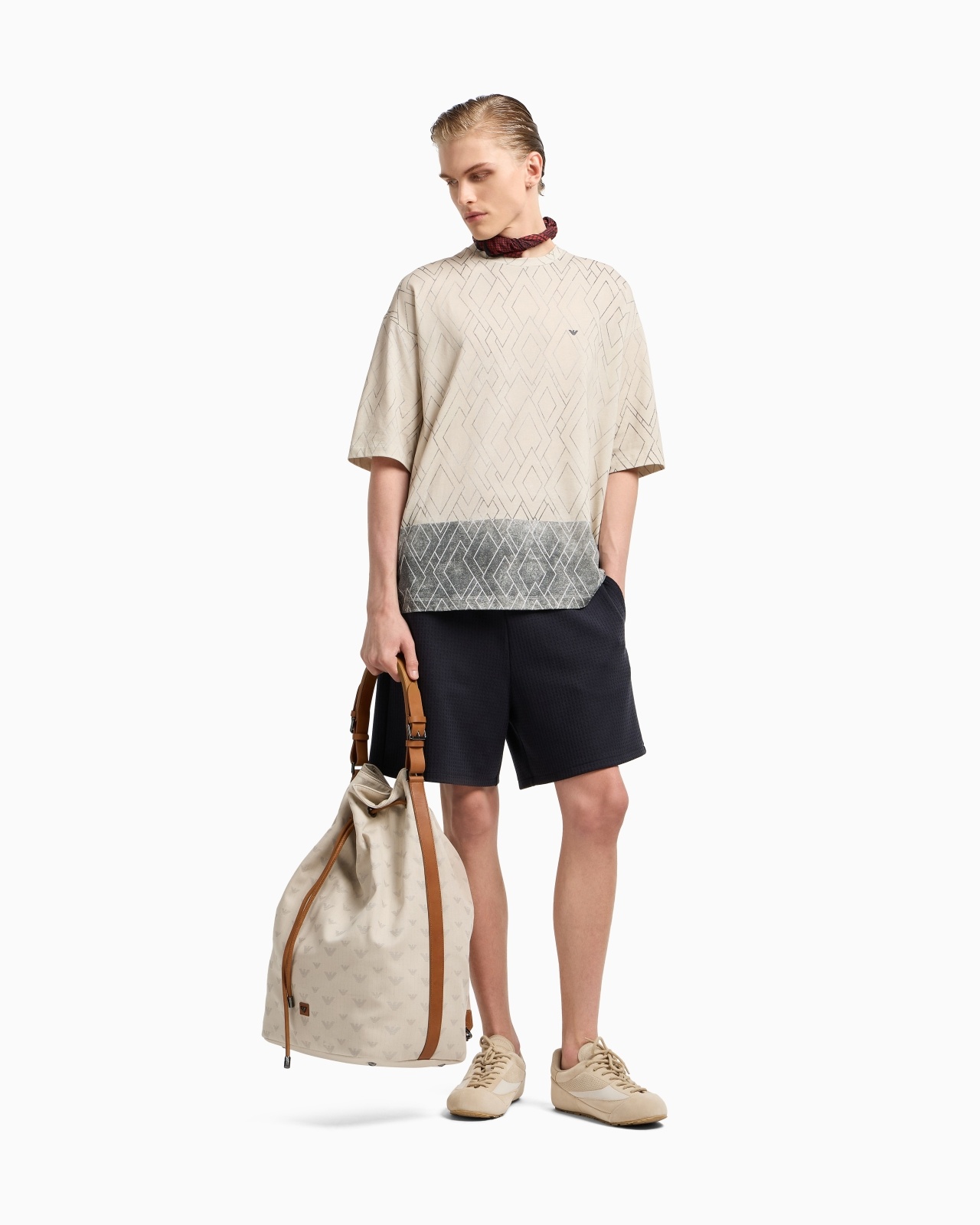 ASV LYOCELL-BLEND JACQUARD JERSEY BERMUDA SHORTS - 2