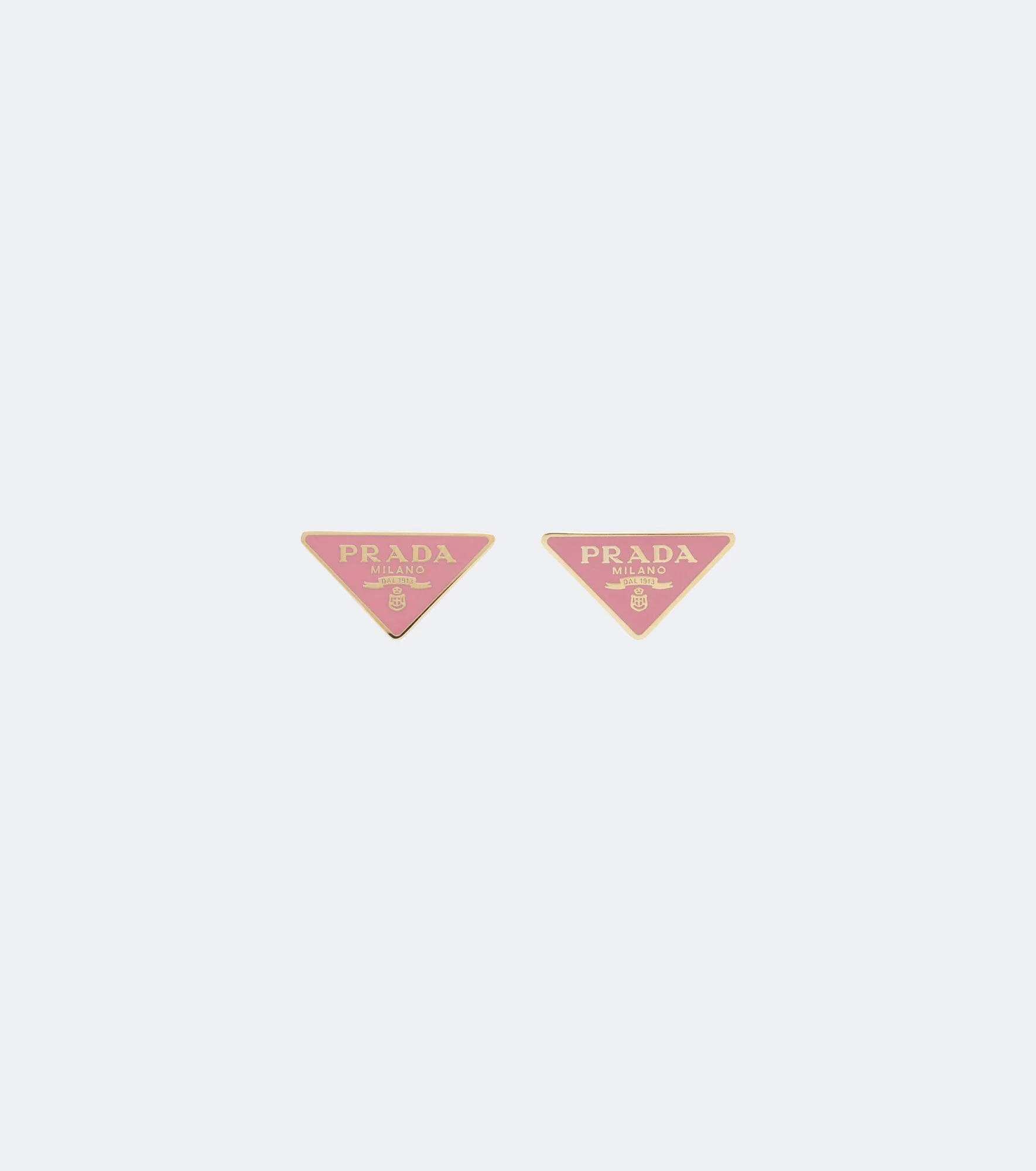 Triangle enamel earrings - 1