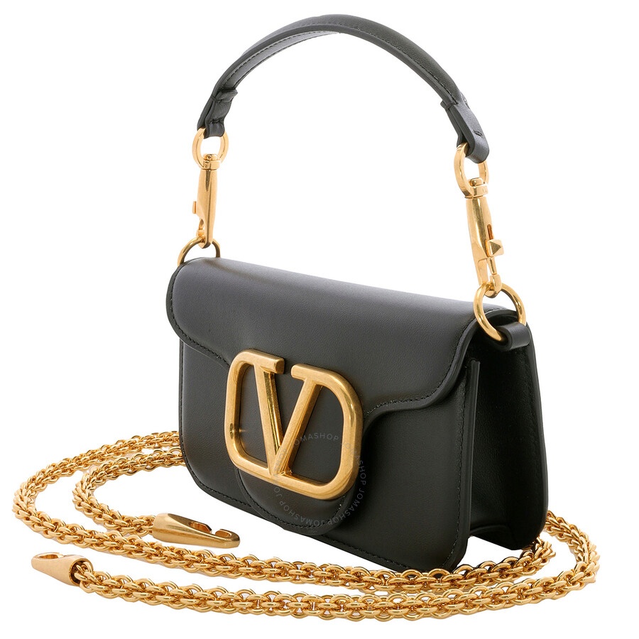 Valentino Black Calfskin Loco Small Shoulder Bag - 3