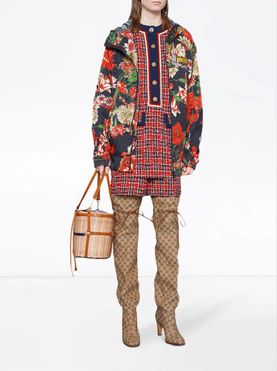 GUCCI Tweed check tunic dress outlook