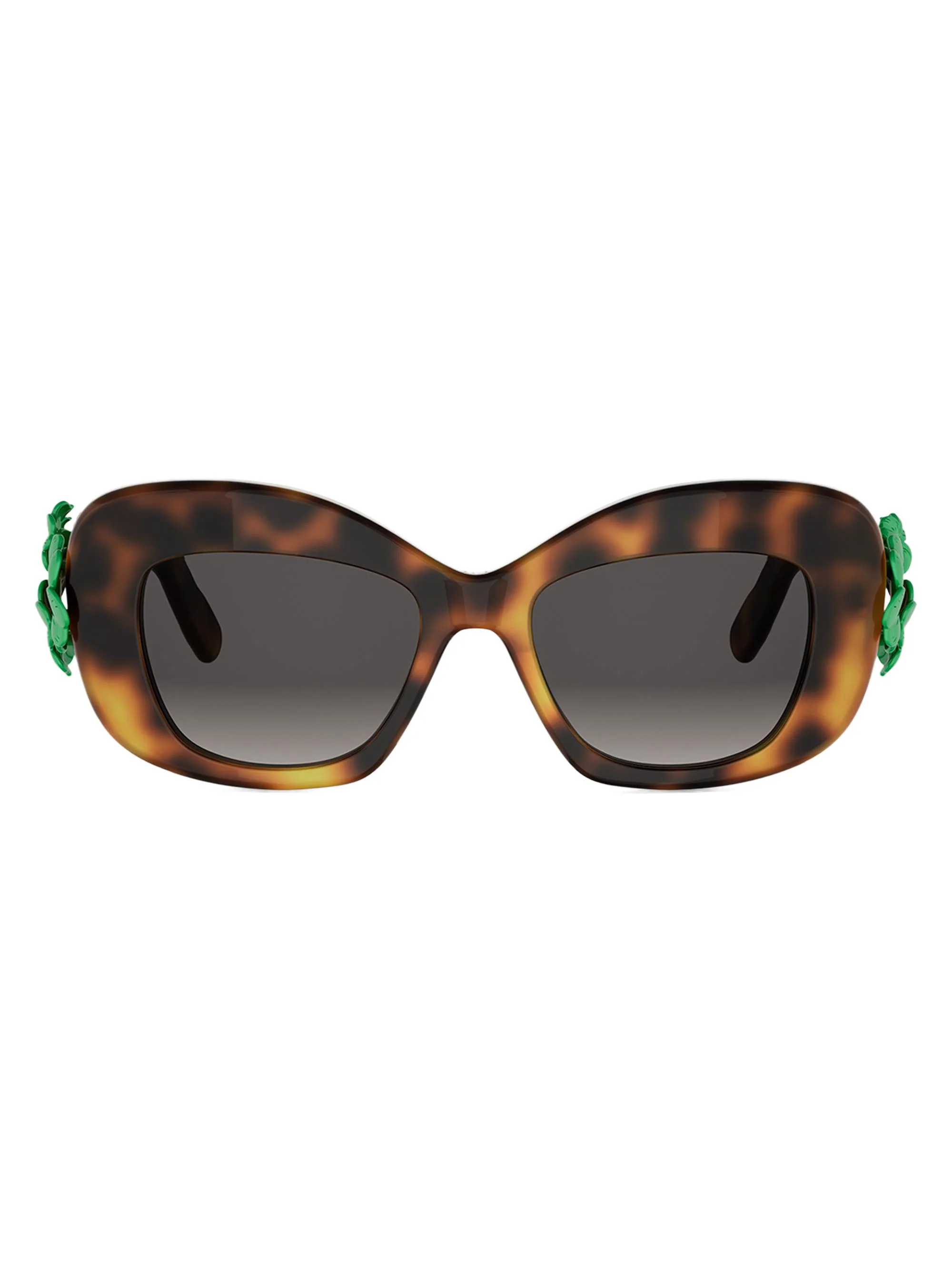 Women's Dior Clover S3I 51MM Butterfly Sunglasses - Blonde Havana Gradient Smoke - 1