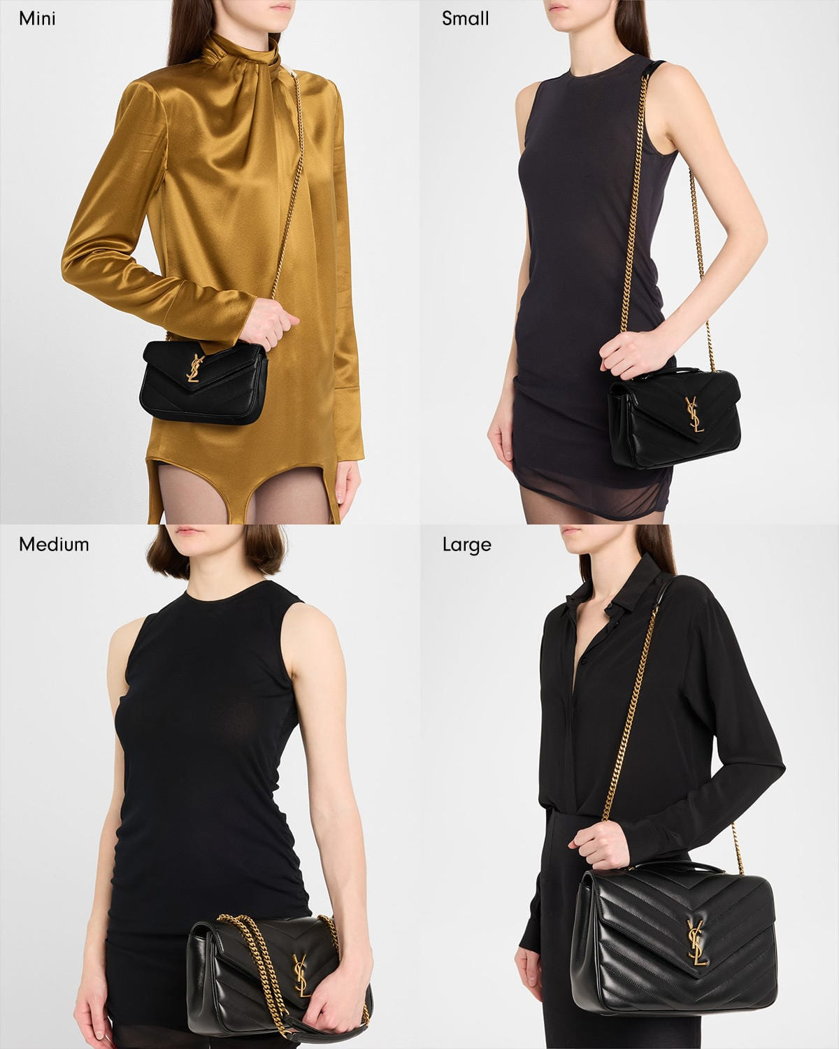 Loulou Large YSL Chain Shoulder Bag in Quilted Leather - 2
