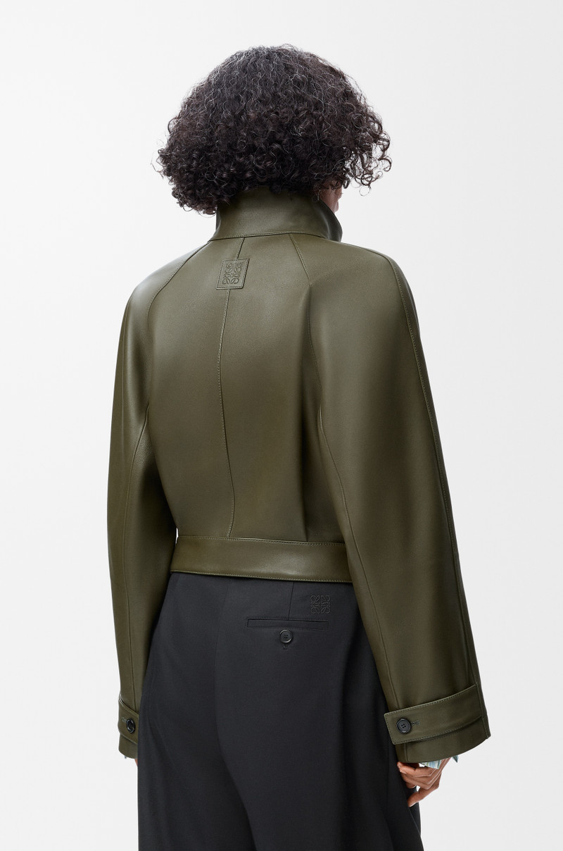Short trench in nappa lambskin 4