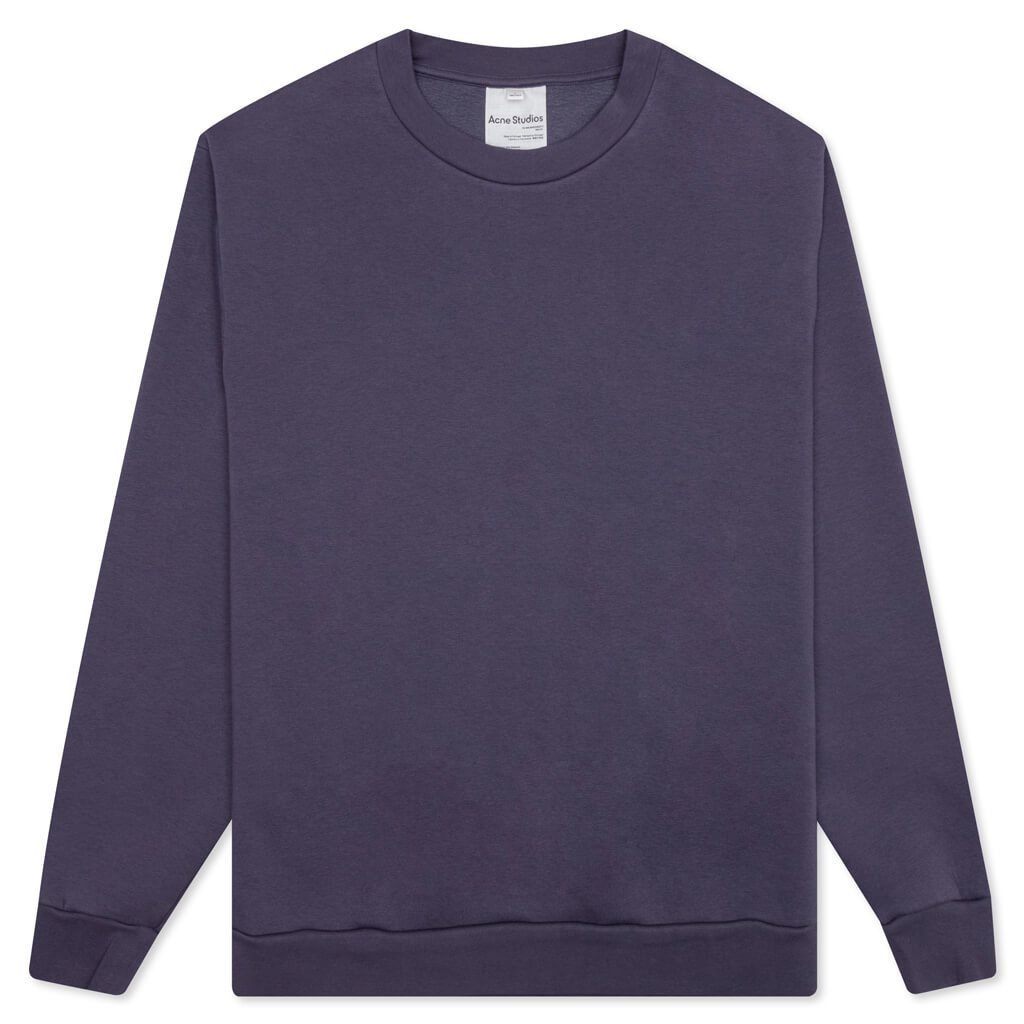 ACNE STUDIOS BRUSHED SWEATSHIRT - DARK PURPLE - 1