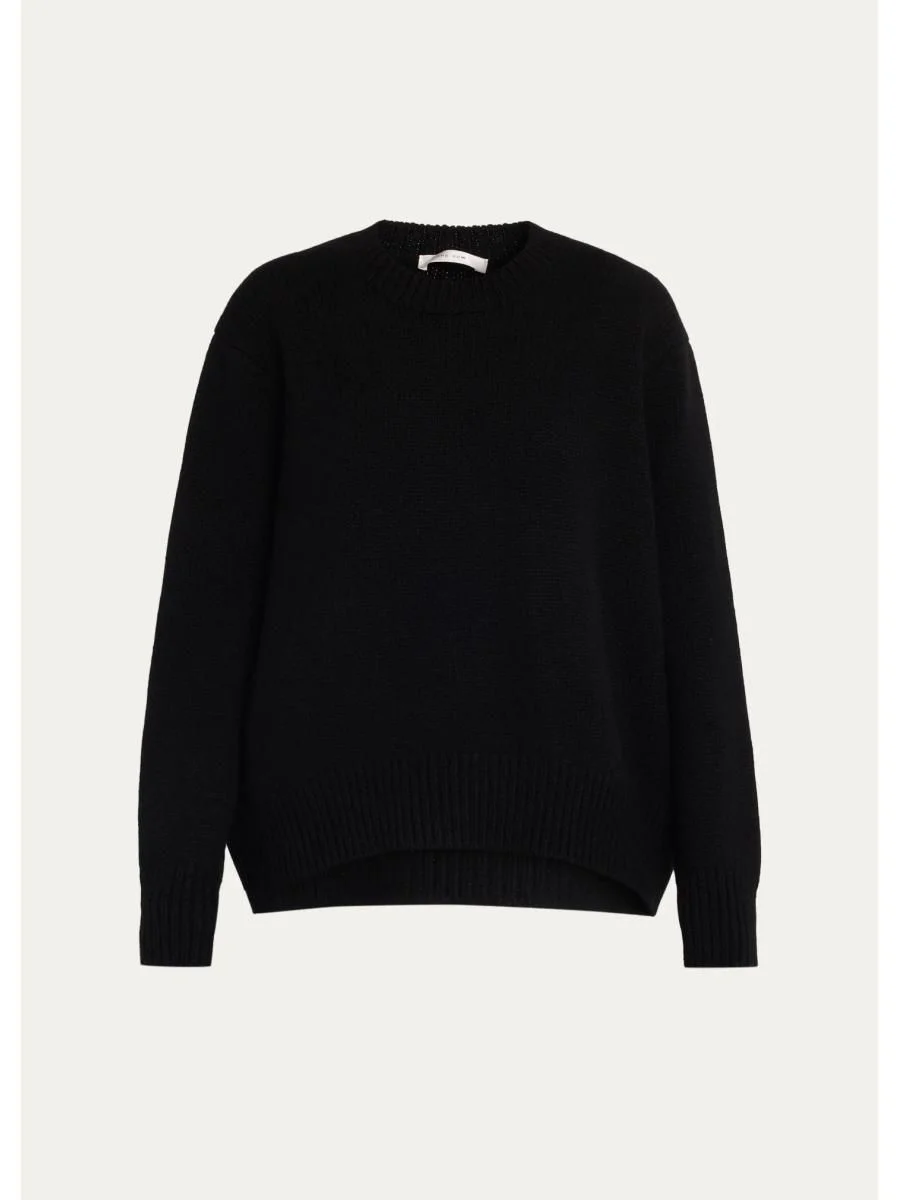 Parth Cashmere Oversized Crewneck Sweater - 1