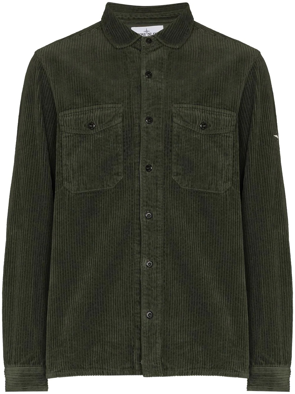 buttoned corduroy shirt - 1